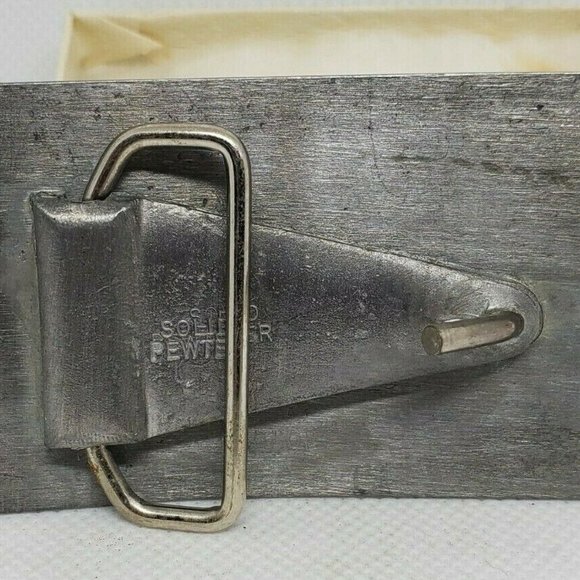 Wildlife Conservation 8 Cents Trout Belt Buckle - Picture 4 of 10